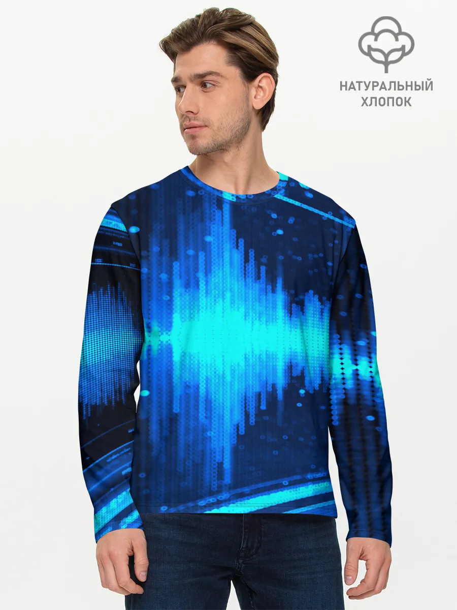 Мужской лонгслив базовый / эквалайзер