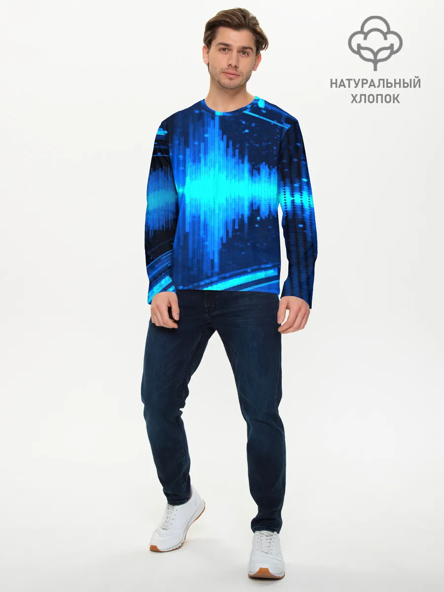Мужской лонгслив базовый / эквалайзер