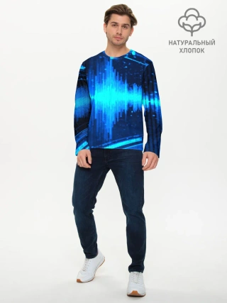 Мужской лонгслив базовый / эквалайзер