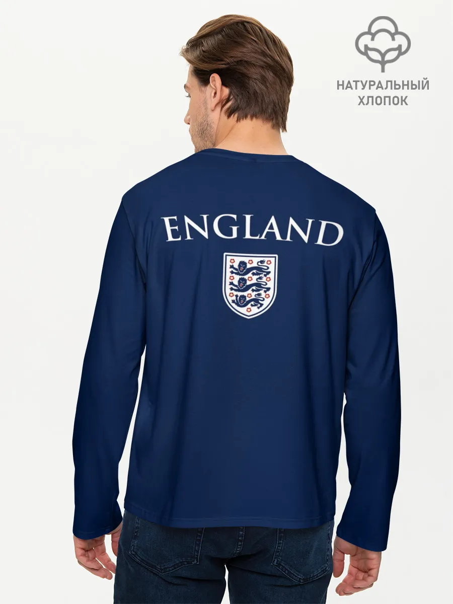 Мужской лонгслив базовый / Сборная Англии