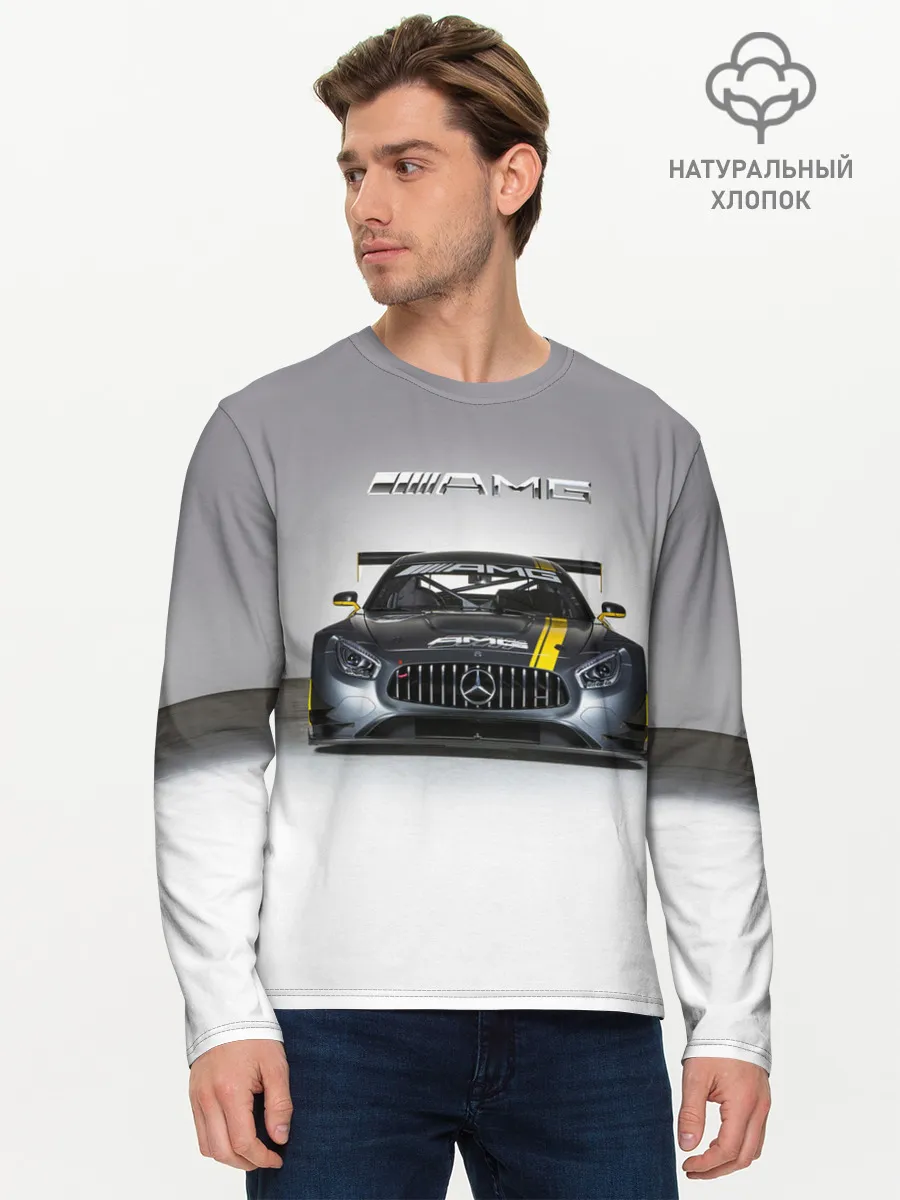 Мужской лонгслив базовый / AMG Motorsport