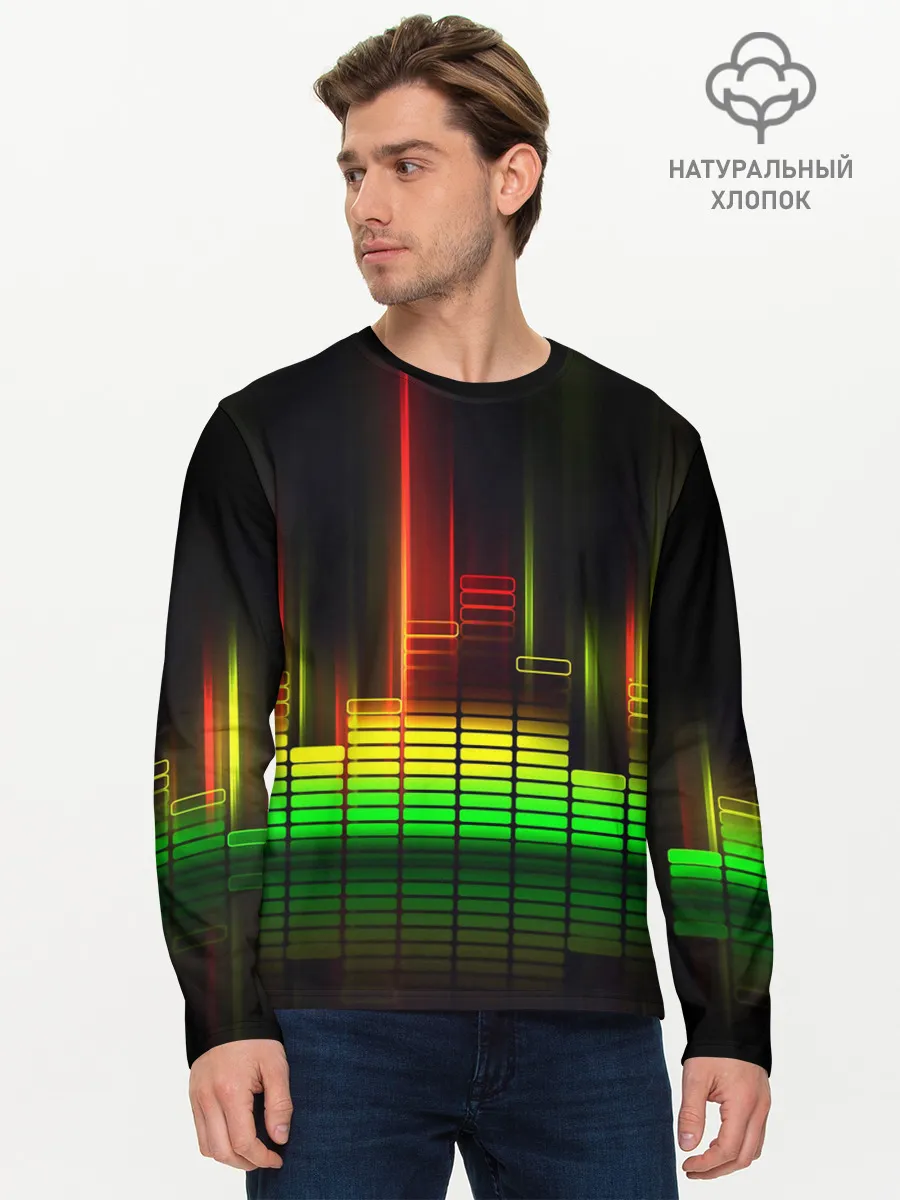 Мужской лонгслив базовый / эквалайзер