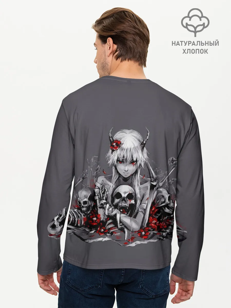 Мужской лонгслив базовый / Girl & Death