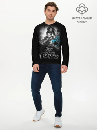 Мужской лонгслив базовый / League of Legends, Yasuo