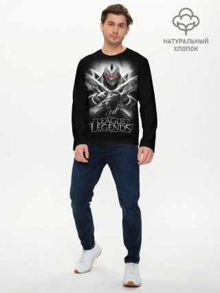 Мужской лонгслив базовый / League of Legends, Zed