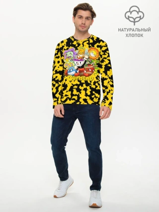 Мужской лонгслив базовый / Cuphead