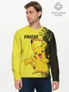 Мужской лонгслив базовый / Pikachu Pika Pika