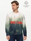 Мужской лонгслив базовый / Северный лес