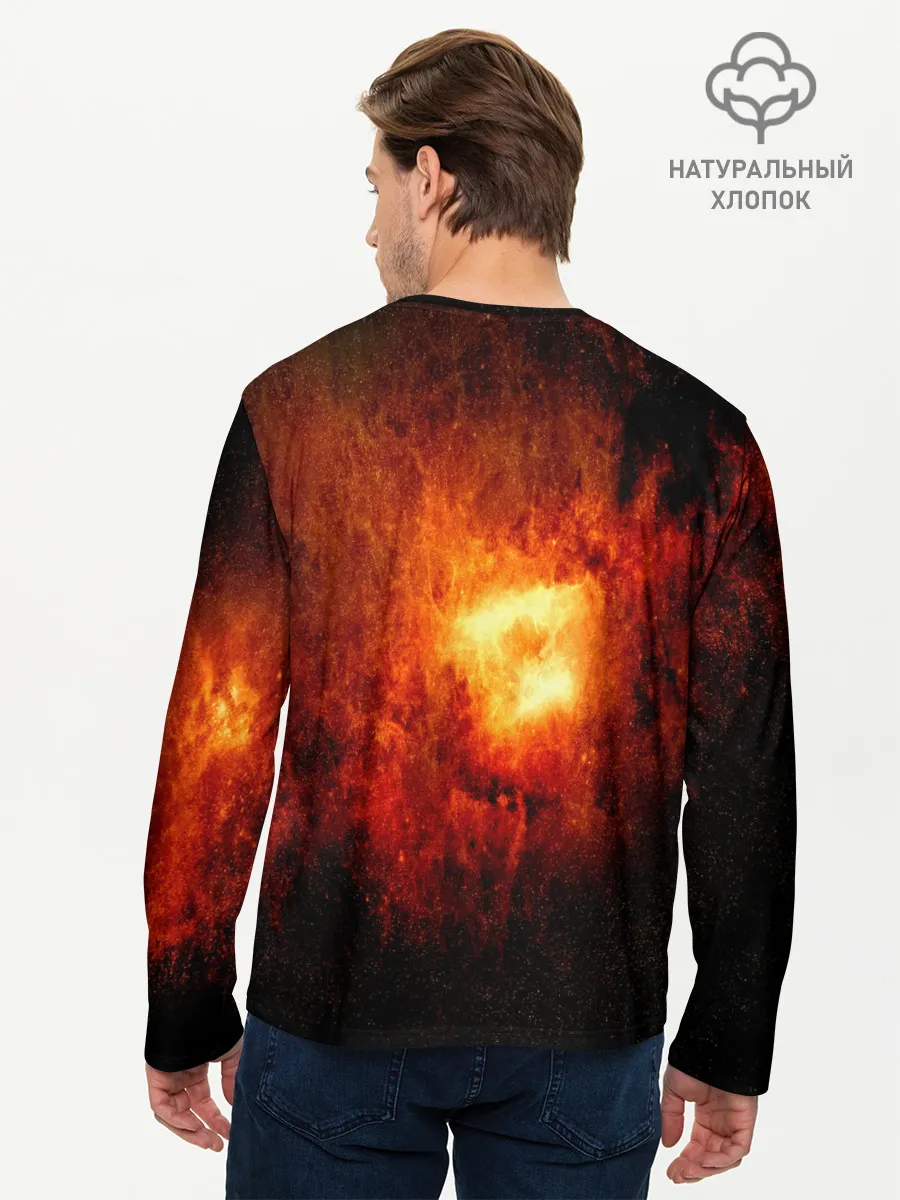 Мужской лонгслив базовый / Черная дыра
