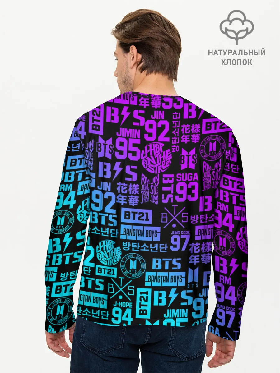 Мужской лонгслив базовый / BTS