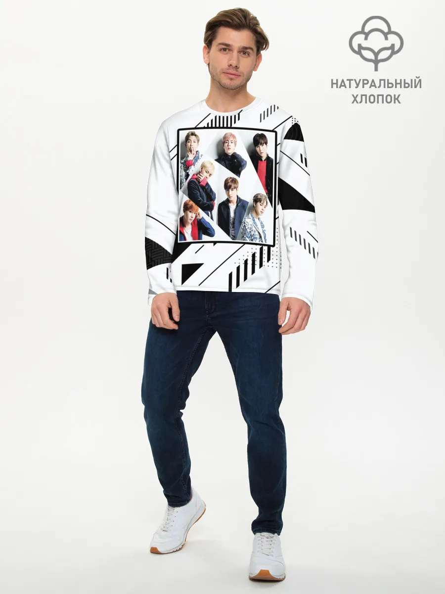 Мужской лонгслив базовый / BTS