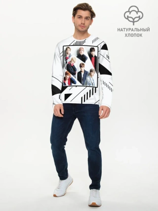 Мужской лонгслив базовый / BTS