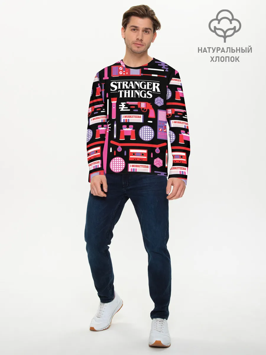 Мужской лонгслив базовый / STRANGER THINGS STARTER PACK