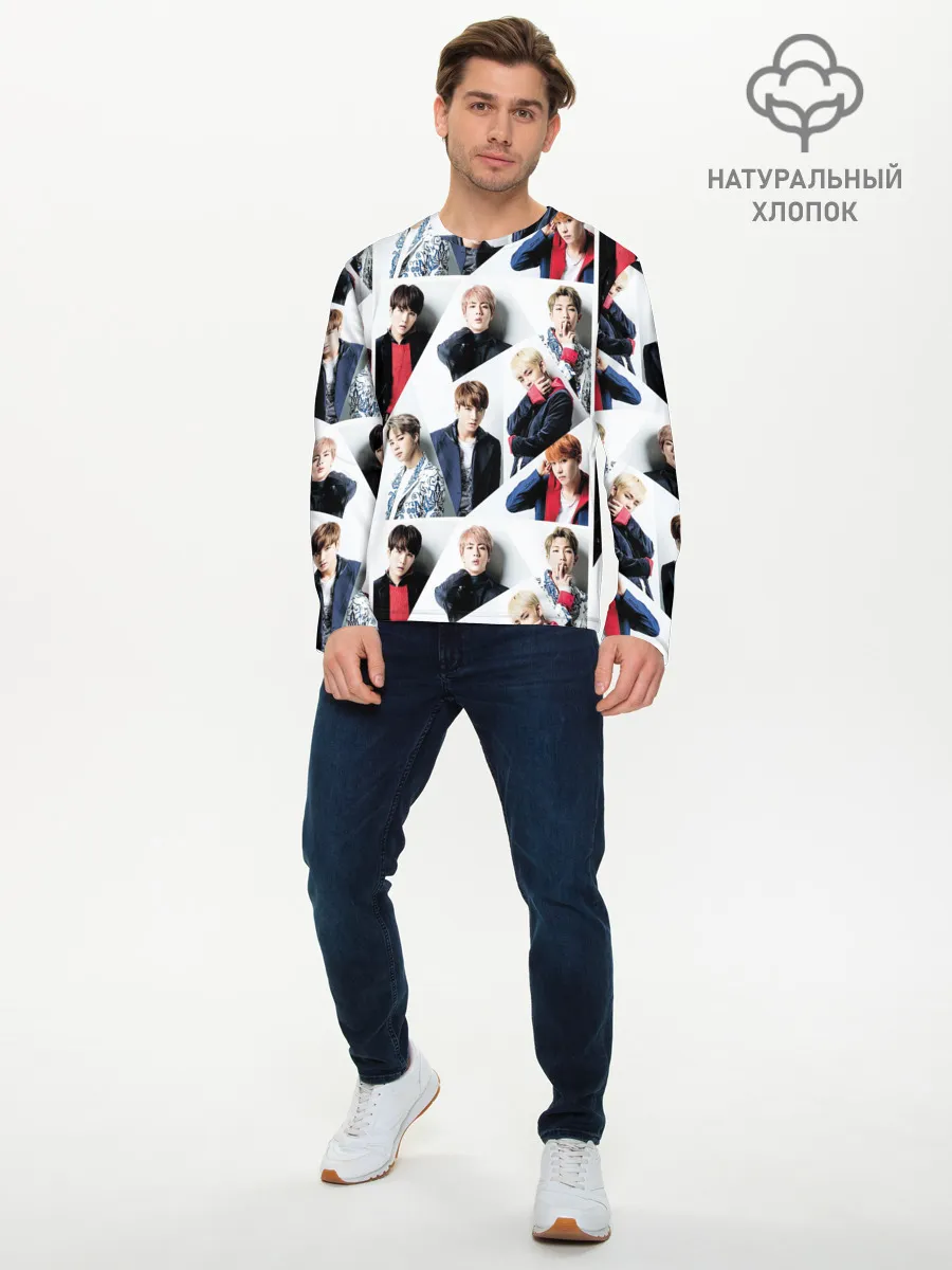 Мужской лонгслив базовый / BTS COLLAGE
