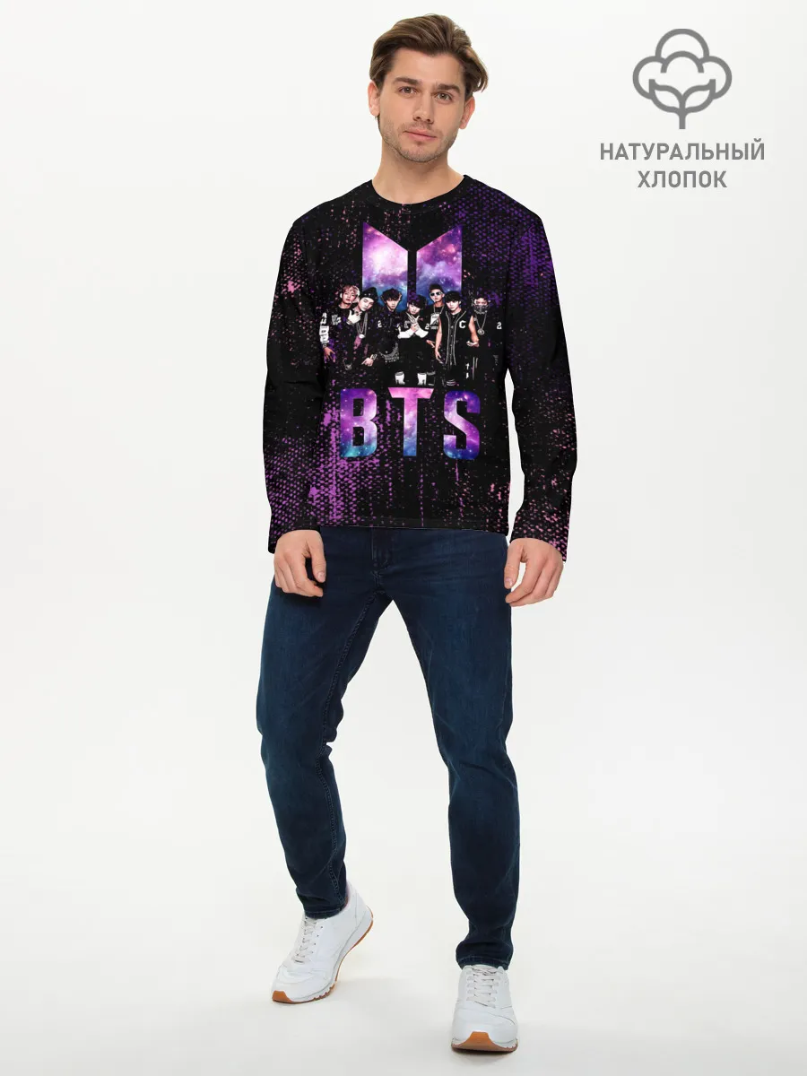Мужской лонгслив базовый / BTS