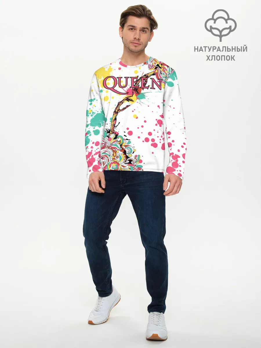 Мужской лонгслив базовый / Queen