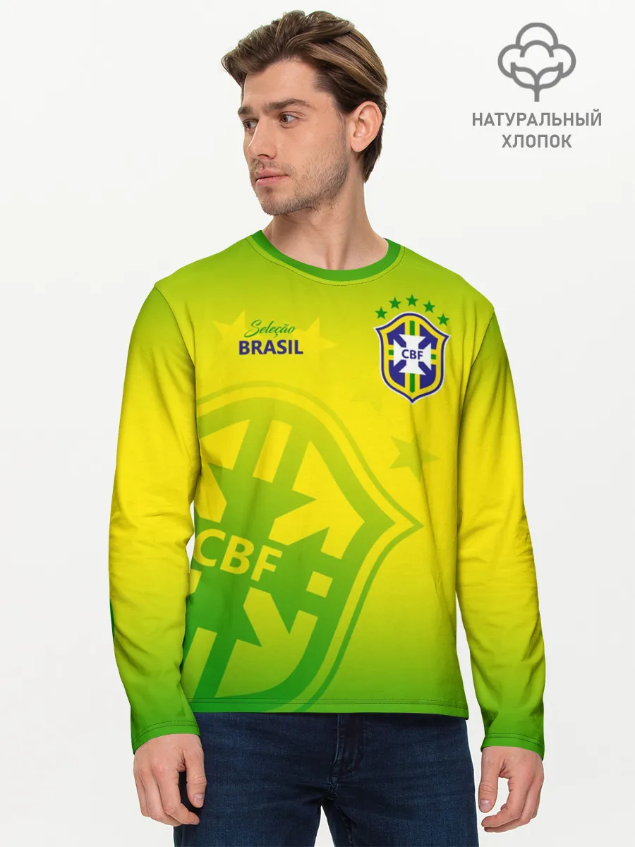 Мужской лонгслив базовый / Бразилия