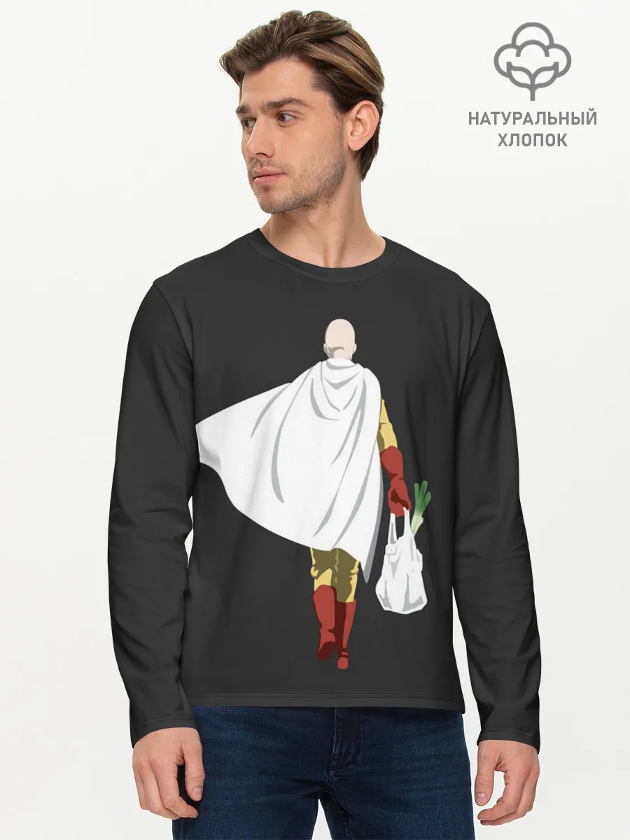 Мужской лонгслив базовый / Saitama