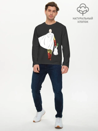 Мужской лонгслив базовый / Saitama
