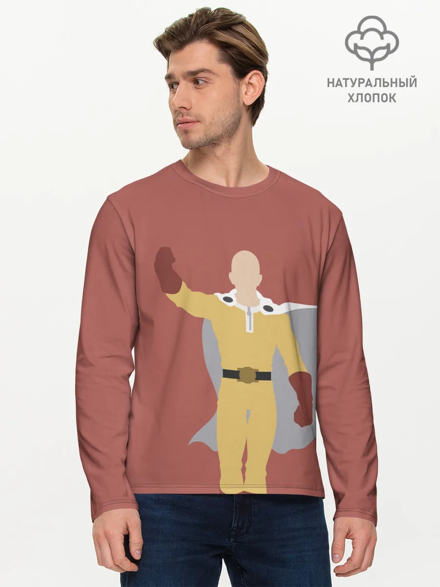 Мужской лонгслив базовый / Saitama