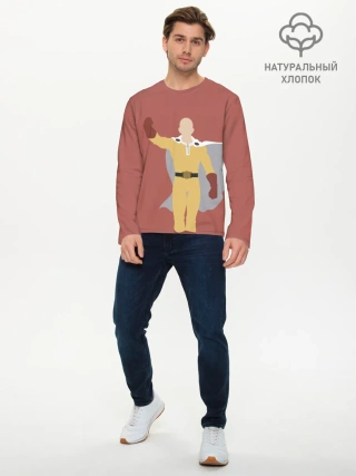 Мужской лонгслив базовый / Saitama