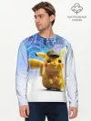 Мужской лонгслив базовый / Pikachu Detective