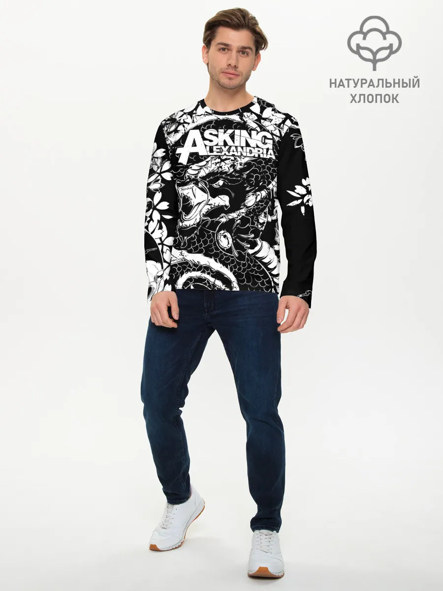 Мужской лонгслив базовый / Asking Alexandria