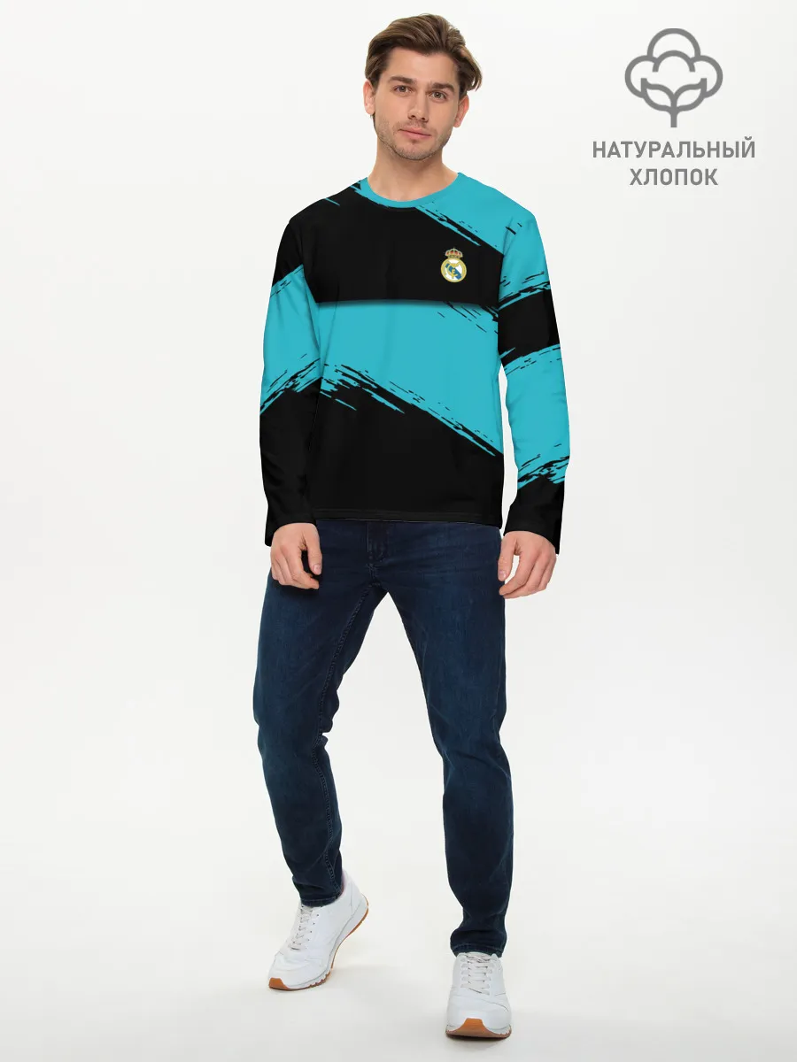 Мужской лонгслив базовый / REAL MADRID.