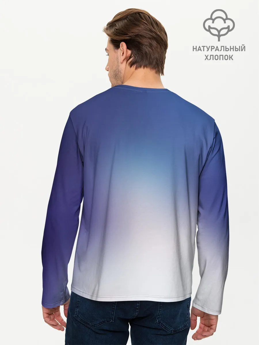 Мужской лонгслив базовый / BTS Blue