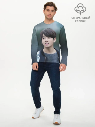 Мужской лонгслив базовый / Корейский Поп