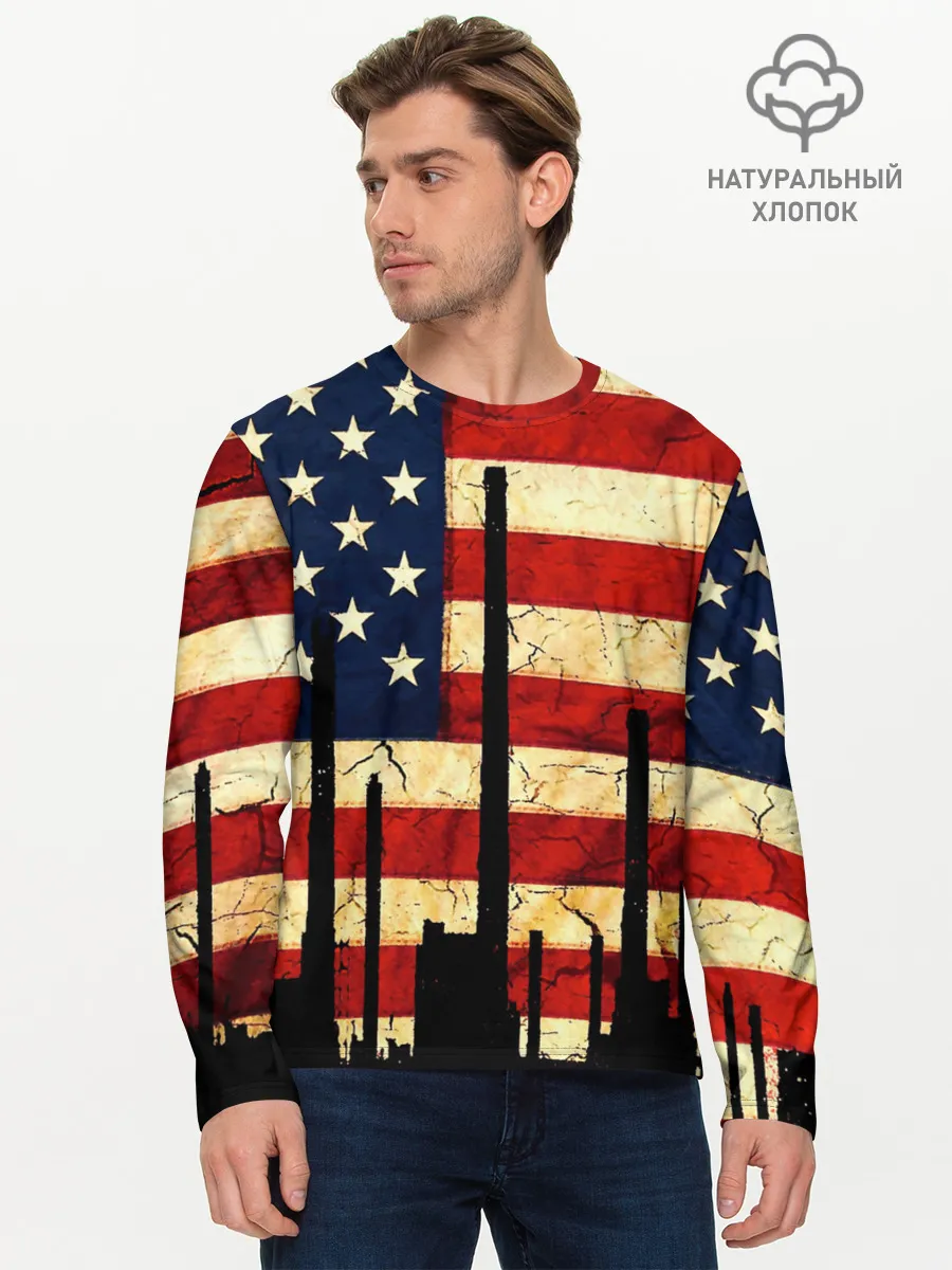 Мужской лонгслив базовый / USA URBAN