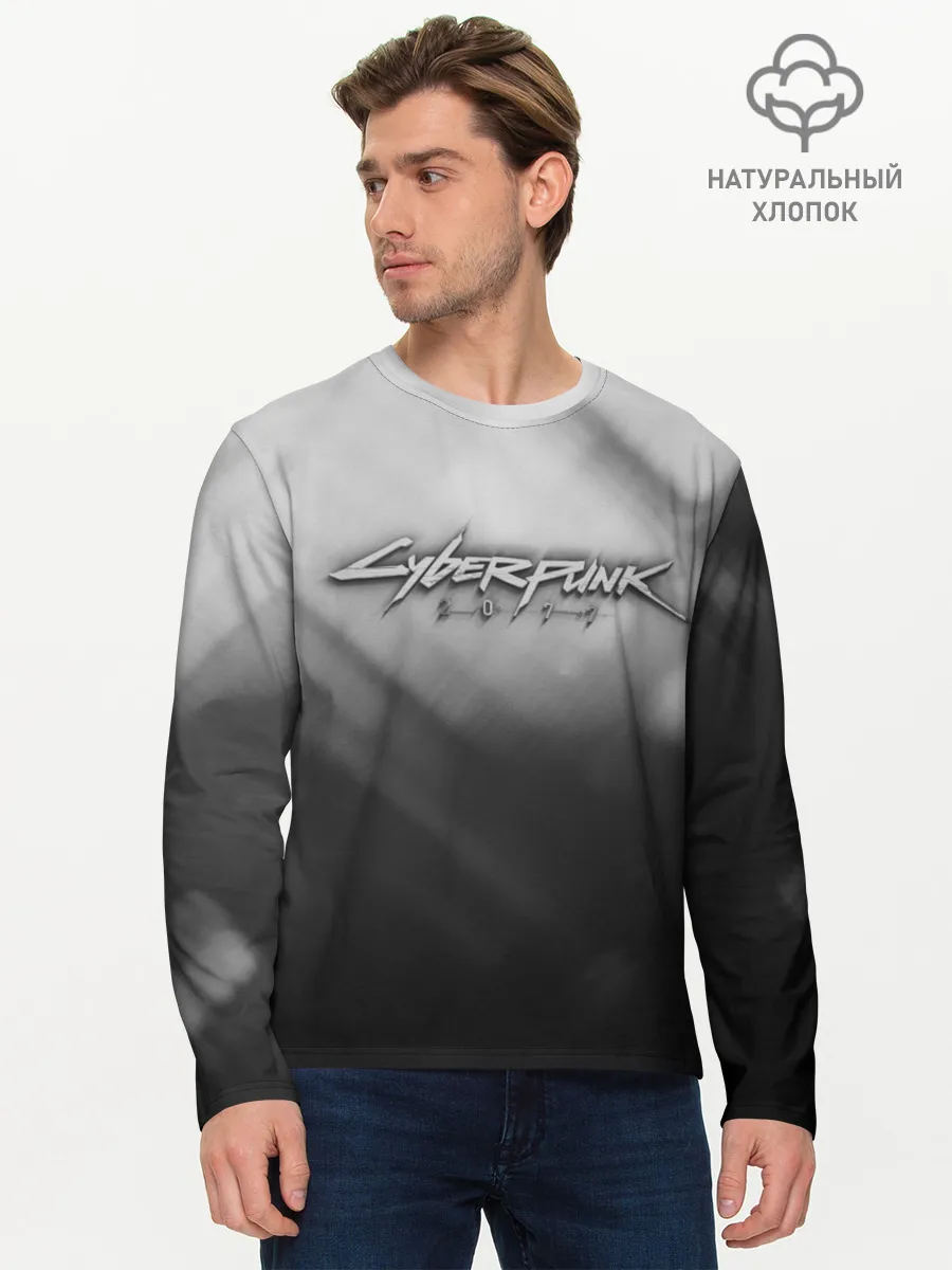 Мужской лонгслив базовый / CYBERPUNK 2077