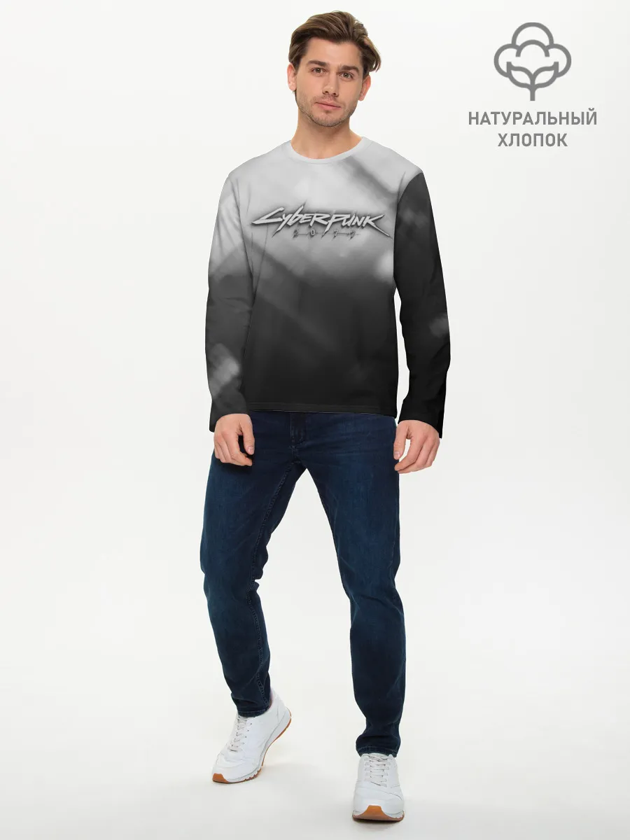 Мужской лонгслив базовый / CYBERPUNK 2077