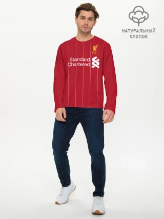 Мужской лонгслив базовый / Liverpool home 19-20