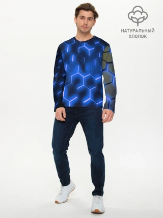 Мужской лонгслив базовый / НЕОНОВАЯ БРОНЯ