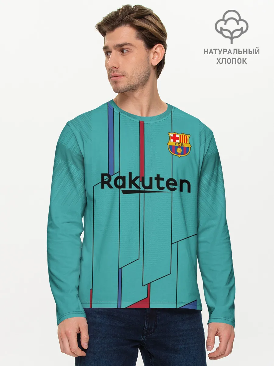 Мужской лонгслив базовый / Messi away 19-20