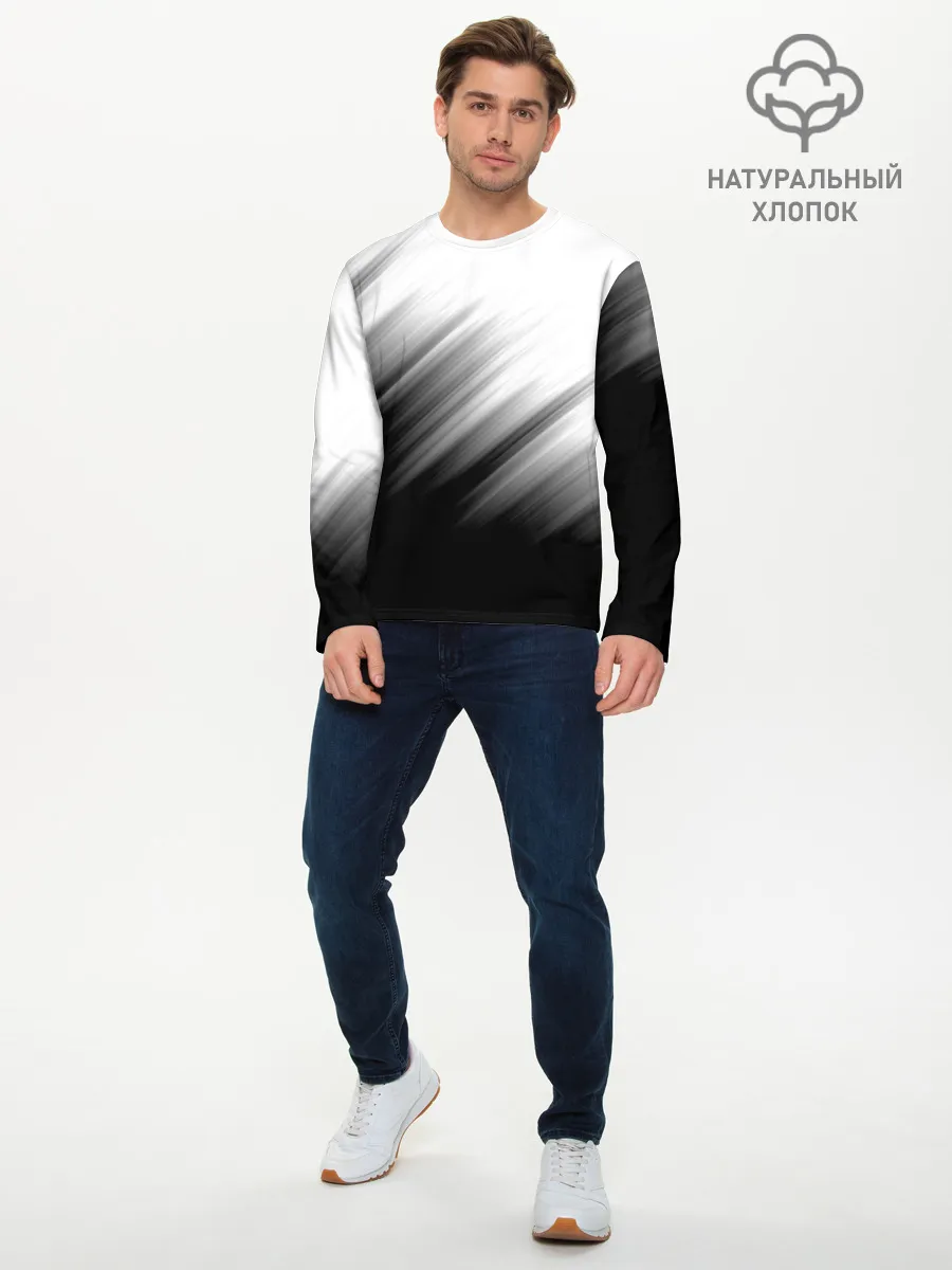 Мужской лонгслив базовый / ПОЛОСЫ И НИЧЕГО ЛИШНЕГО