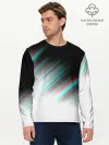 Мужской лонгслив базовый / GLITCH STRIPES