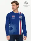 Мужской лонгслив базовый / Сборная Исландии