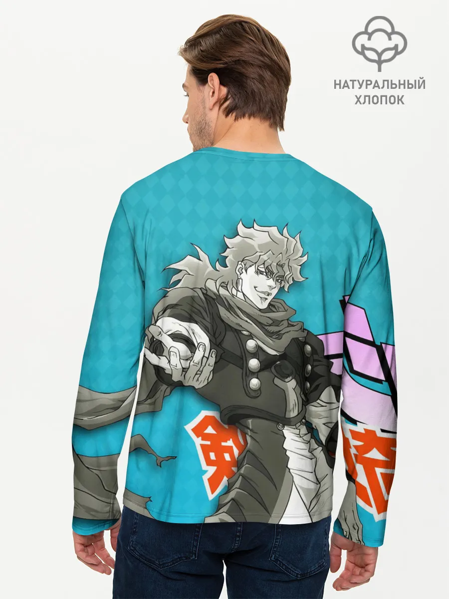 Мужской лонгслив базовый / Приключения ДжоДжо