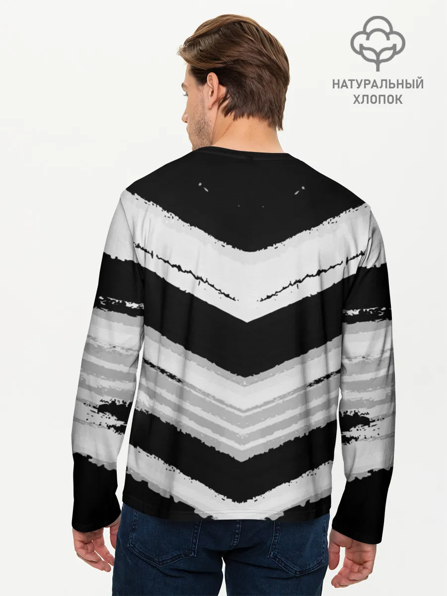 Мужской лонгслив базовый / Mercedes sport abstract 2018