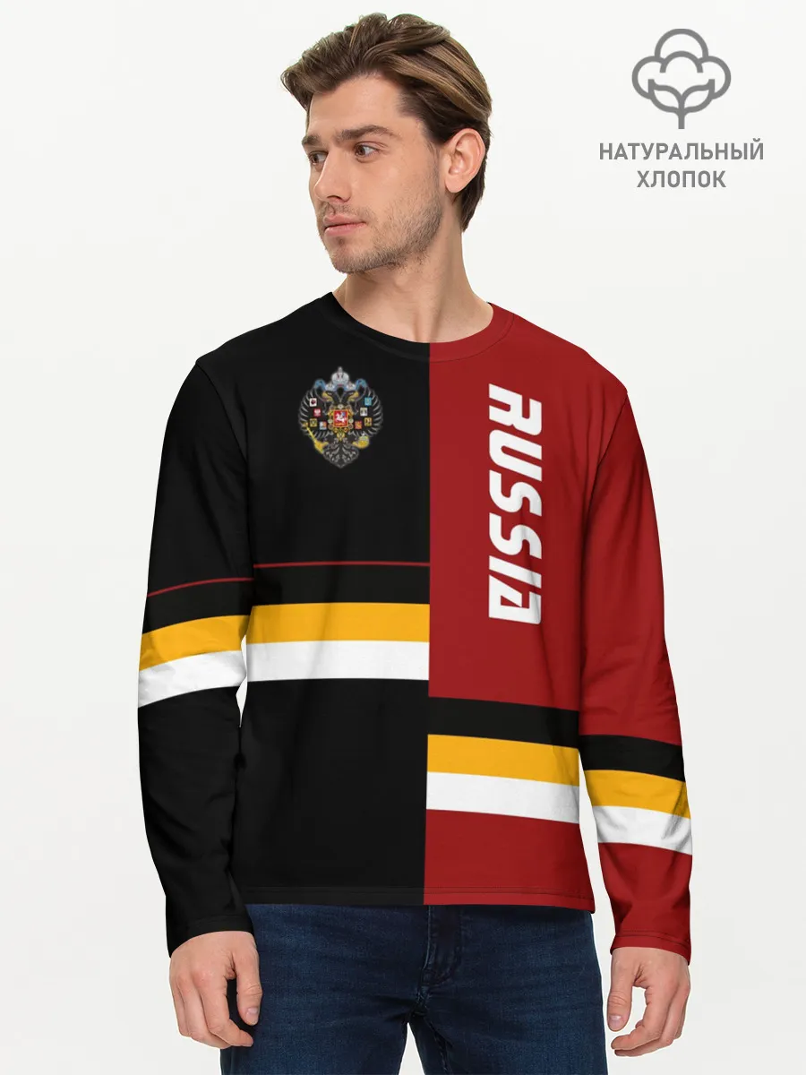 Мужской лонгслив базовый / Russia
