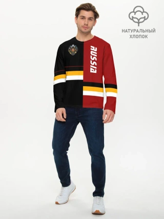 Мужской лонгслив базовый / Russia