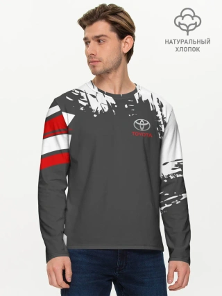 Мужской лонгслив базовый / TOYOTA SPORT