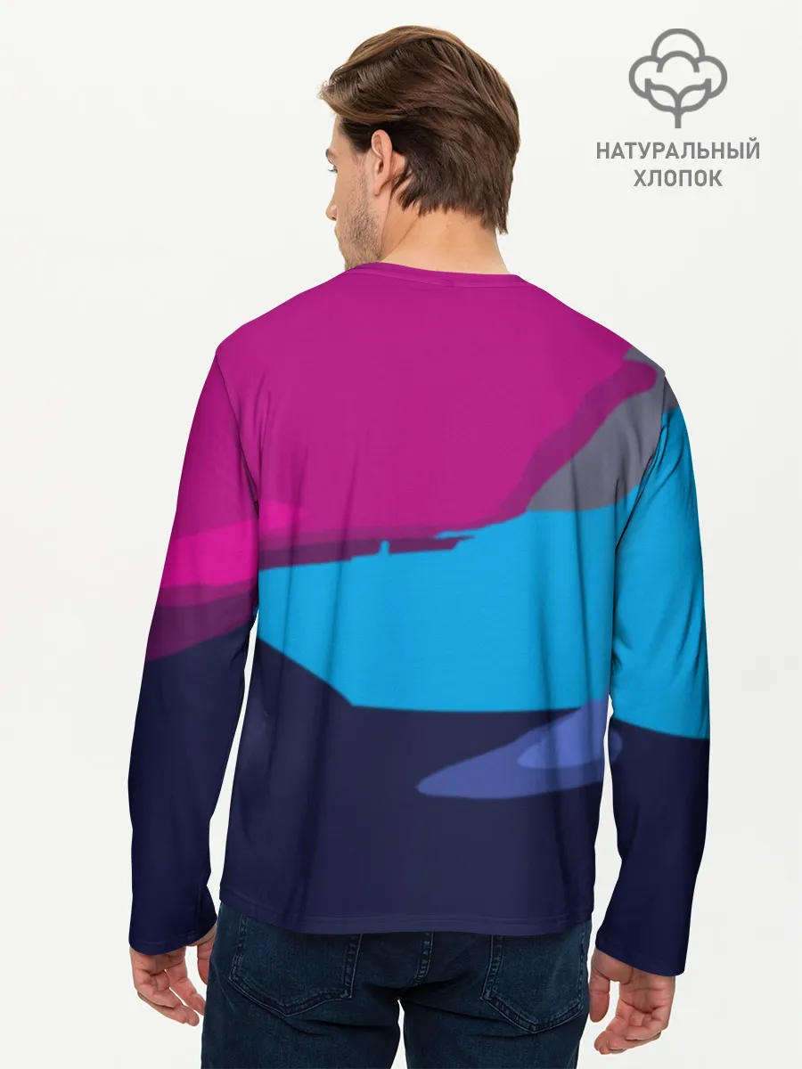 Мужской лонгслив базовый / DeLorean