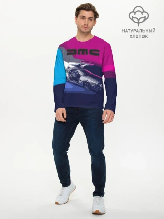 Мужской лонгслив базовый / DeLorean