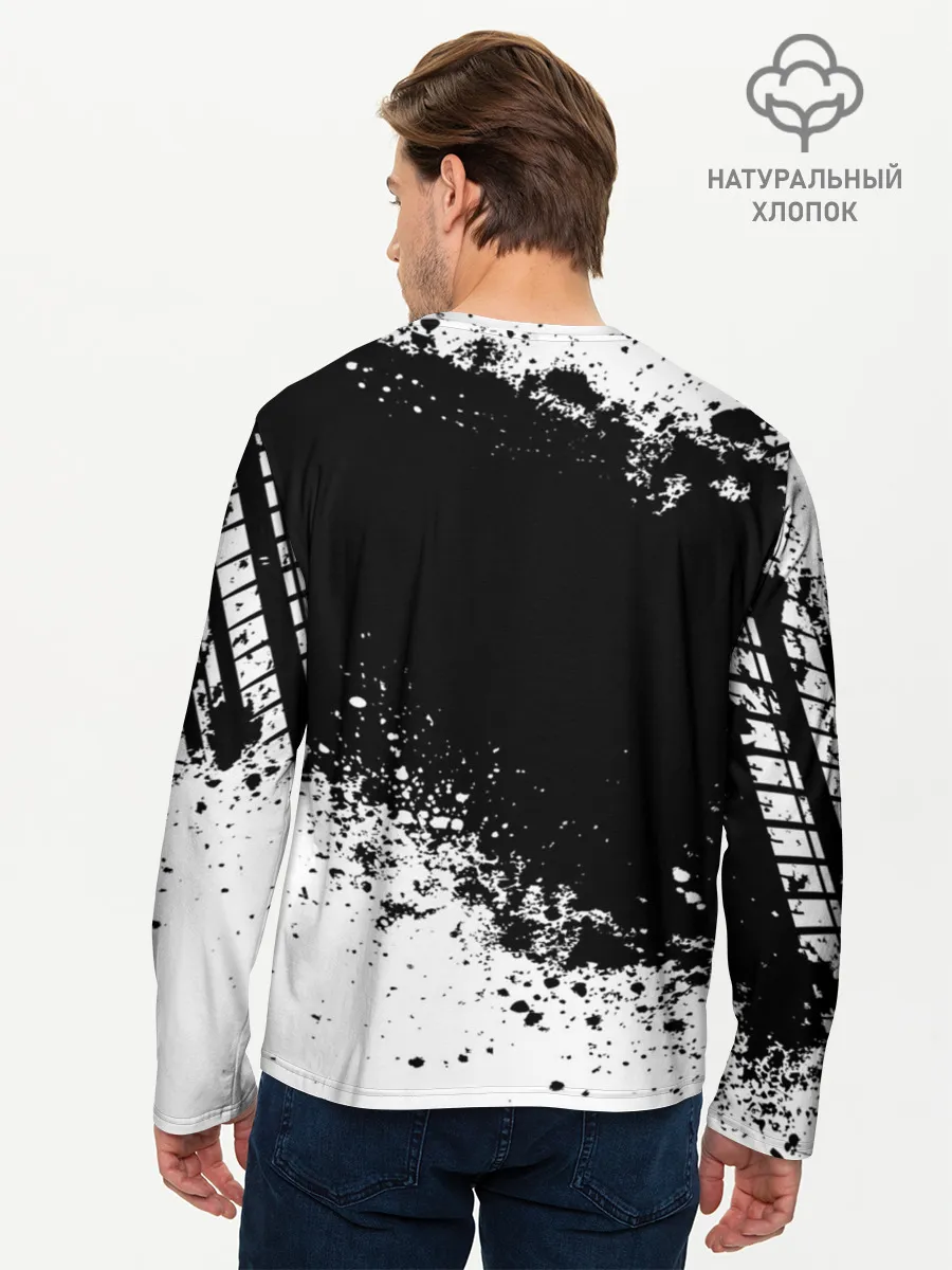 Мужской лонгслив базовый / Mazda abstract sport