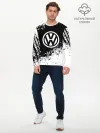 Мужской лонгслив базовый / Volkswagen abstract sport