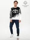 Мужской лонгслив базовый / Toyota abstract sport