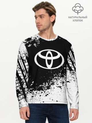 Мужской лонгслив базовый / Toyota abstract sport